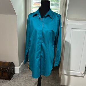 Teal Long Sleeve Shirt long shirt